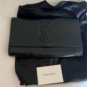 YSL large Belle du jour clutch - black